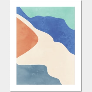 Abstract Beige Colour Artwork Posters and Art